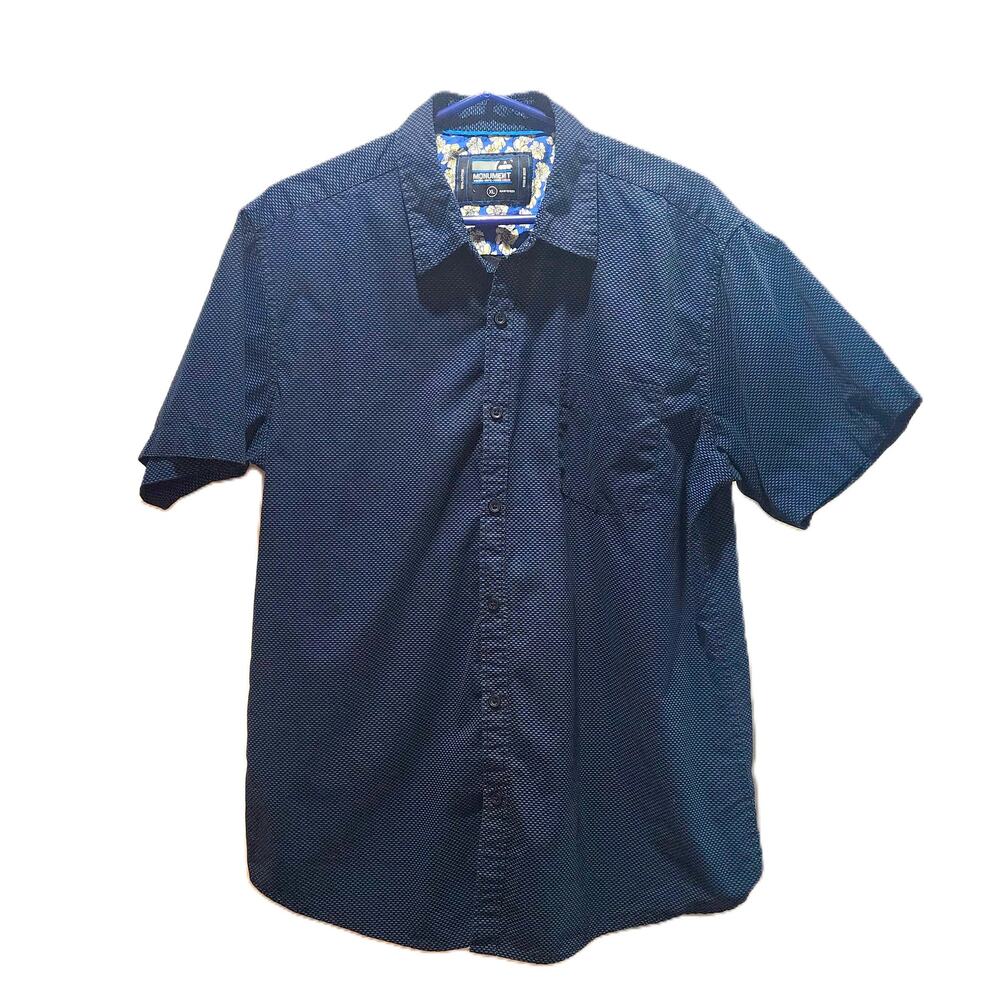 Monument Polka Dot Button Casual Shirt XL